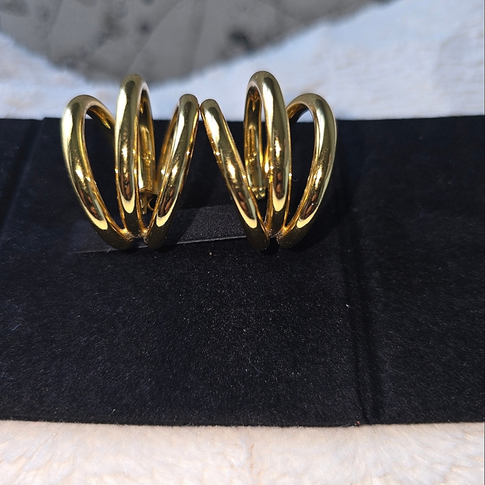 Brand New gold plated hoop!!!!